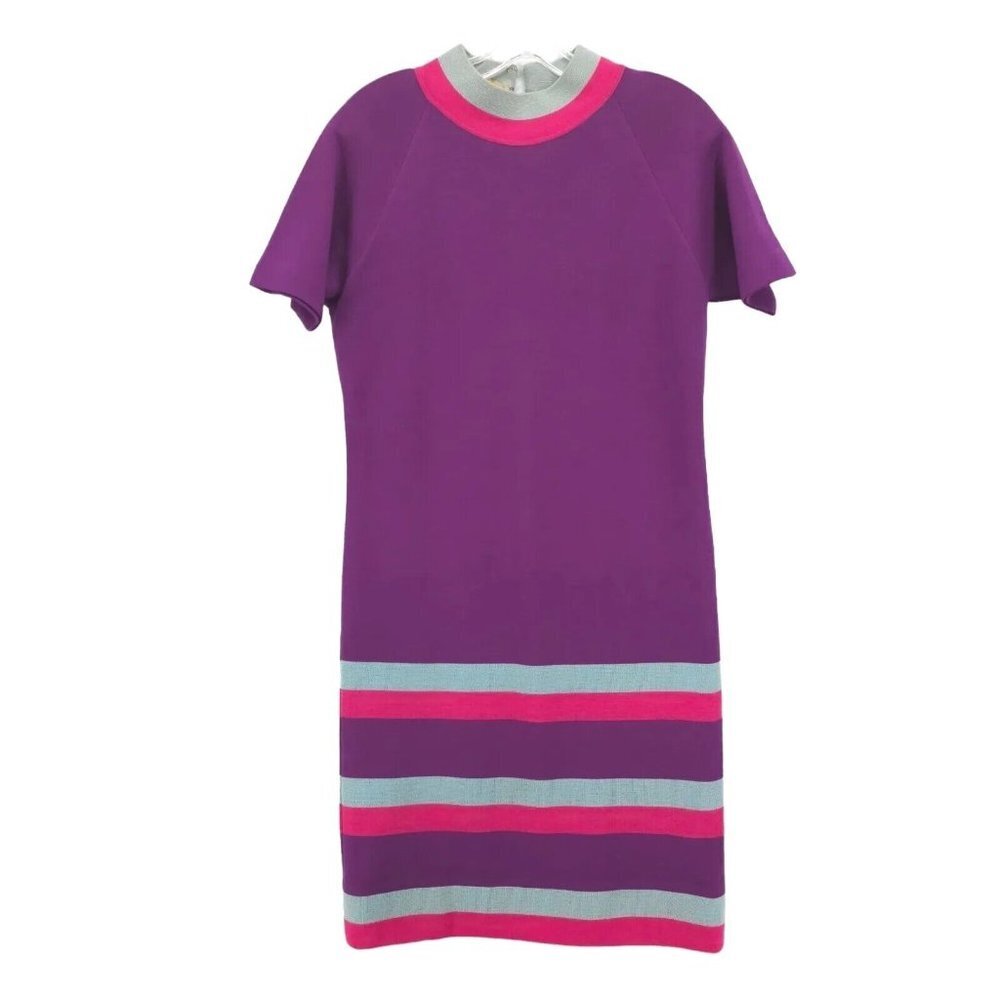 Angela Lanza Jonathan Phillips 100% Virgin Wool Dress Made in ITALY Size 12